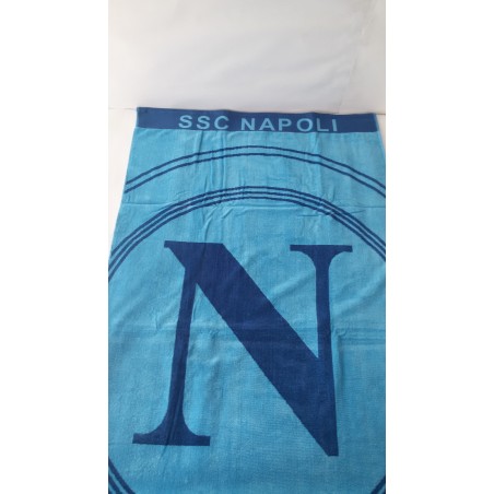 Telo Mare S.S.C Napoli ufficiale 90x170 cm spugna di cotone maxi. A193