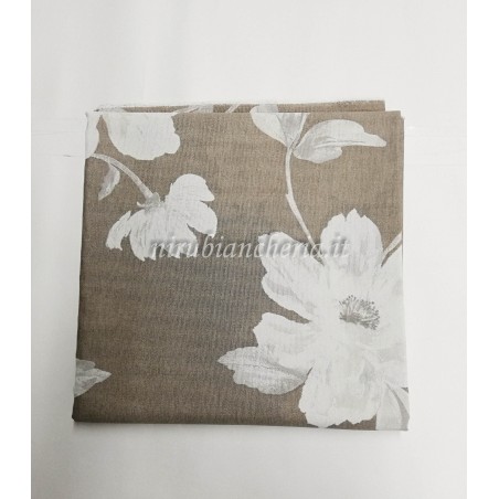 Scampolo tessuto di cotone Loneta a fantasia con fiore 280x280 cm. B273